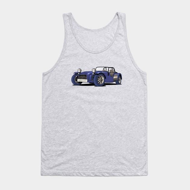 Caterham 7 in blue Tank Top by Webazoot